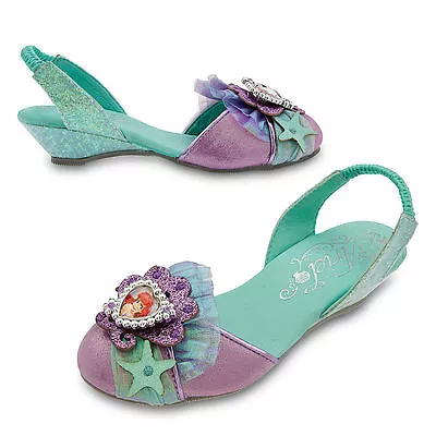 Disney Store The Little Mermaid Princess Ariel Costume Dress Shoes Girl NEW • $49.99