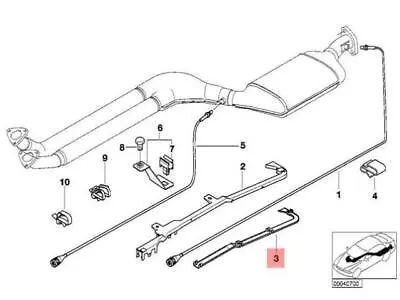 Genuine OE BMW E36 Cabrio Catalytic Converter Upper Guide Tube 11781427639 • $41.09