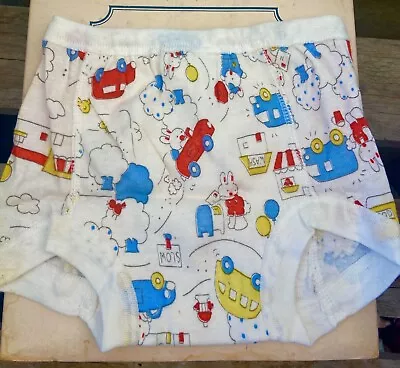 Vintage Boys Thick Cotton Underwear Briefs Training Pants 3T New 80’s • $19