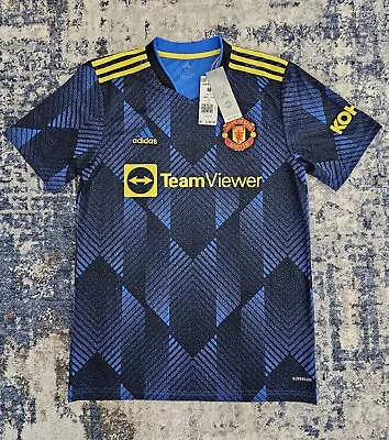 Adidas Manchester United Medium Jersey GM4616 Blue Yellow *BRAND NEW* W/ Tags • $45