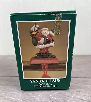 Midwest Of Cannon Falls Santa Claus Cast Iron Christmas Stocking Holder Hanger • $26.99