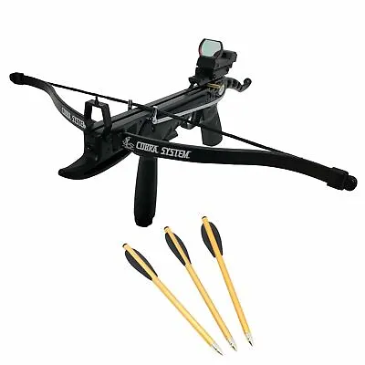 SAS Prophecy 80 Pound Self-cocking Pistol Crossbow With Red Dot Scope And Grip • $99.99