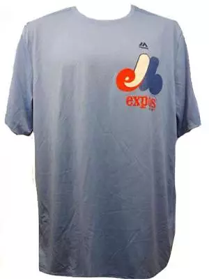 New Montreal Expos Mens Sizes S-M Majestic Coolbase Evolution Shirt • $14.06