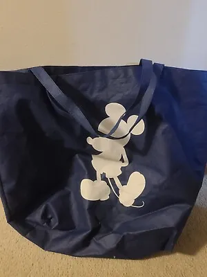 Large Disney Store Reusable Shopper Tote Blue Bag Mickey Mouse. • $2.49
