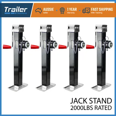 4X Trailer Caravan Jack Stand 907kg 2000lbs Heavy Duty Extendable Stabilizer Leg • $231.95