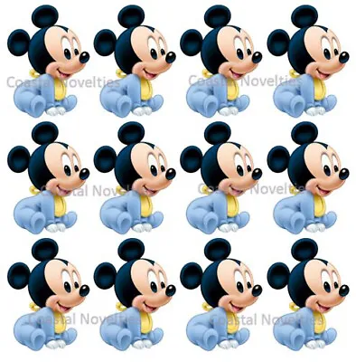 Disney Cake Toppers Baby Mickey Mouse Cupcake Toppers Edible Image  • $4.25