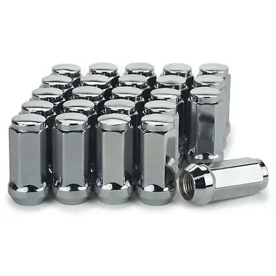 24 Lug Nuts Long Bulge Acorn 12x1.5 XL Tall Chrome • $23.16