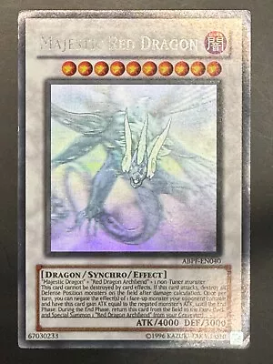 Yugioh Majestic Red Dragon Ghost Rare Bad Condition Abpf-en040 (2) • £22.99