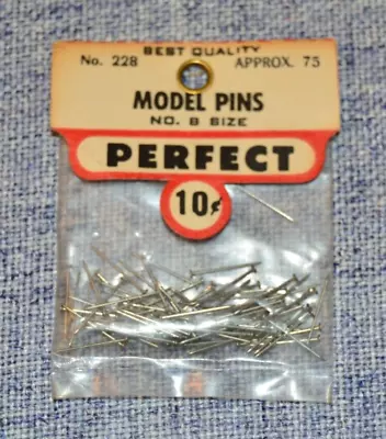 NEW - 1960s Vintage Perfect RC Aircraft Model Pins No 8 Size No. 228 • $8.55