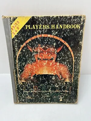 Advanced Dungeons Dragons PLAYERS HANDBOOK Gary Gygax TSR 1978 6th Print 1980  • $65.50