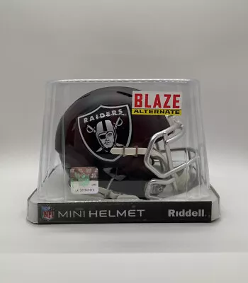 Oakland Raiders NFL Riddell Blaze Alternate Mini Helmet!!! Date Code June 2017 • $180