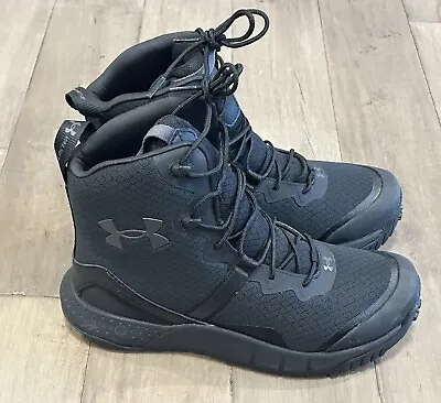 Size 8 Men’s Under Armour UA Micro G Valsetz 8  Tactical Boots Black 3023743-001 • $77.30