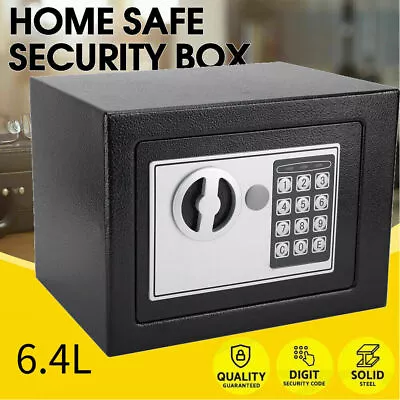 Electronic Digital Safe Box Keypad Lock Home Security Office Cash Jewelry 6.4L • $35.99