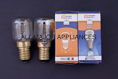 2 X Chef Freestanding Cooker Oven Lamp Light Bulb Globe Cfe547sa Cfe547wa • $15