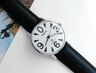 £86.40 • Buy Vintage Wristwatch Raketa Big Zero Men's Mechanical Wristwatch Cal.2609HA Soviet