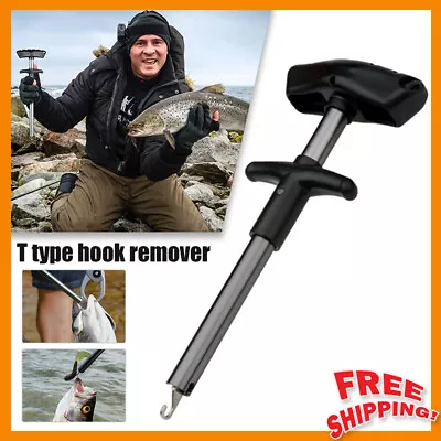 24cm Fish Hook Remover Puller Detacher T-Handle Extractor Fishing Tackle Tool UK • £7.84