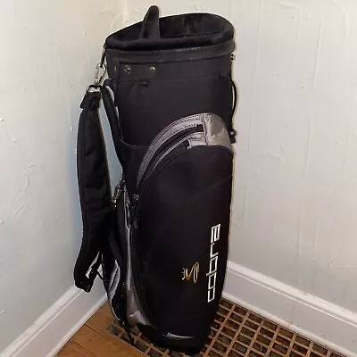 Cobra 5 Divider 6 Pocket Black And Silver Golf Carry Bag • $59.99