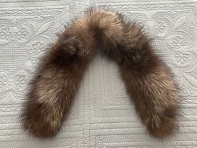 Vintage Silver Fox Fur Collar Stole Wrap • $89.99