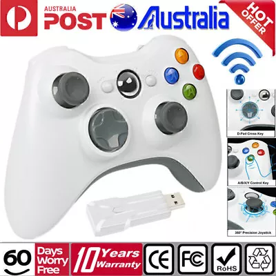 2.4G Wireless Game Controller Gamepad For Microsoft XBOX 360 & PC WIN USB Dongle • $30.99