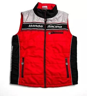 Official Honda Racing RR 25 Castrol Red Fleece Vest Gilet Jacket - XL • £81.96