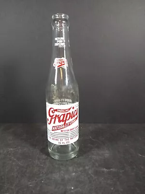 Vintage 10 Oz Grapico Soda Glass Bottle • $10.99