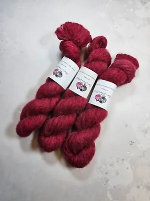 Yak Cloud Yarn Lace Weight 50 G POINSETTIA • £20