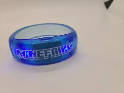 Minecraft Bracelet Kids Wristband - Light Up Minefaire Bracelet Blue • $29.95