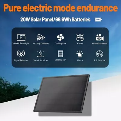 20W Solar Panel 12V Output IP66 Waterproof Outdoor Portable Solar Panels Charger • $113.81