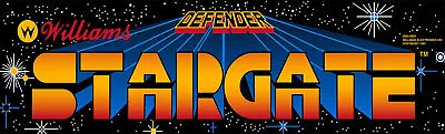 Defender Stargate Arcade Marquee For Reproduction Header/Backlit Sign • $15.75