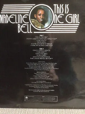 Madeline Bell This Is The Girl 1976 Lp NSPL 18483 A1/B1 Original Vinyl Soul • £17