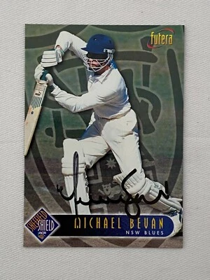 $15 • Buy 1996/97 Futera Cricket Card - Michael Bevan (NSW) - Hand Signed Autograph
