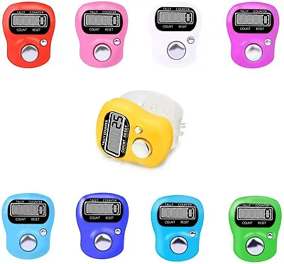 Digital Finger Ring Tally Counter Hand Held Knitting Row Counter CLICKER TASBEE • £2.79