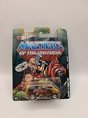 Hot Wheels Pop Culture Masters Of The Universe HeMan Custom '77 Dodge Van Gold • $29.99