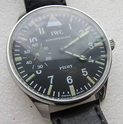 Luxury Wristwatch IWC SCHAFFHAUSEN Military Style Case D=48mm Transparent Back • $1217.61