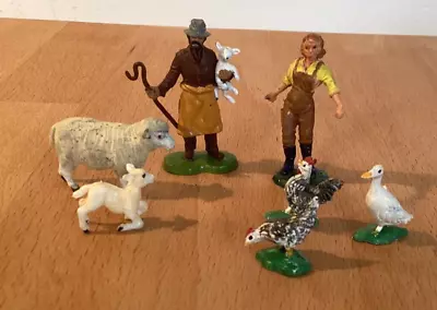 Vintage Farm Figures X 8 • £0.99