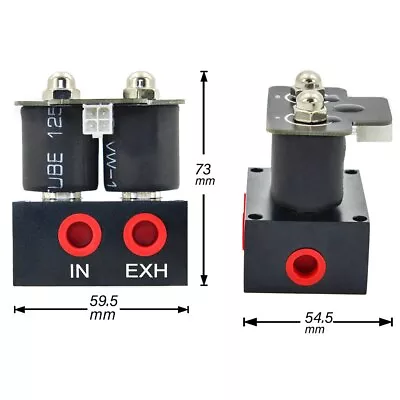 Car Solenoid Valve Air Ride Suspension Manifold Pneumatic Shock Absorber Double • $45.99