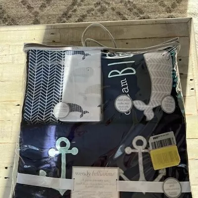 New Four Piece Unopened Nautical Theme Bedding/Crib Set • $100