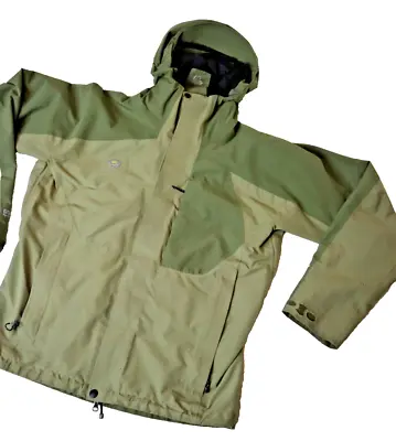 Mountain Hardwear Gore-Tex Performance Shell Hood Waterproof Jacket Mens M Green • $75.90