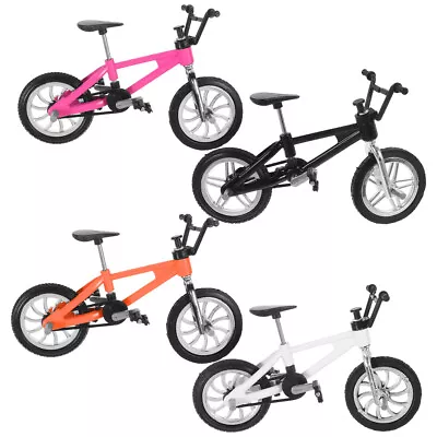  4 Pcs Alloy Mini Bike Finger Racing Bicycle Vehicles Cake Decoration • £9.89