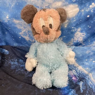 Mickey Mouse Soft Toy Plush Geniune Walt Disney Park Exclusive Baby Mickey Blue • £4.99