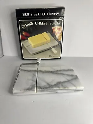 Cheese Slicer Genuine Marble Cutting Board W2 Extra Stainless Steel Wires 8 X5  • $12