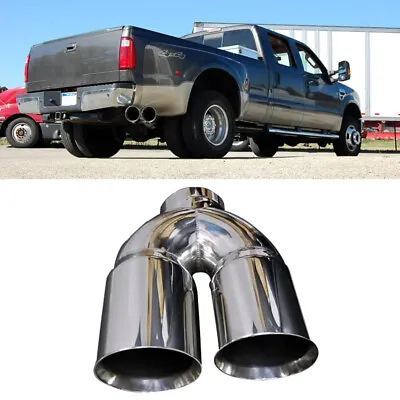 For 2011-14 Ford F-250 F-350 Super Duty Exhaust Tip 4  Dual 6  Diesel Outlet Tip • $189.99