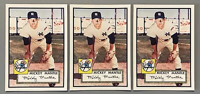 Lot Of 3 - 2006 Topps Rookie Of The Week Mickey Mantle #25 • $2.49