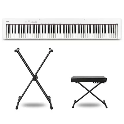 Casio CDP-S110 Digital Piano With X-Stand And Bench White Essentials Package • $579.99
