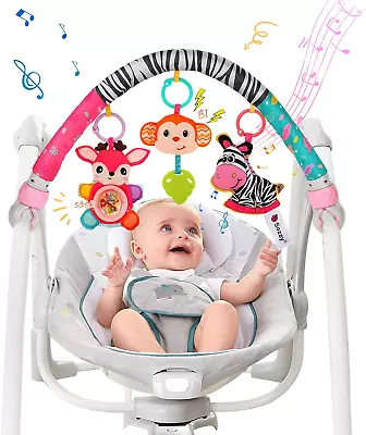 Bestcool Pram Toys For Babies Clip On Activity Pram Arch Pushchair Toys With 3  • £22.40