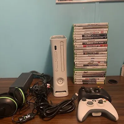 $100 • Buy Microsoft Xbox 360 Arcade Launch Edition Matte White Console Bundle
