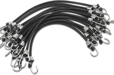 15 Pack Mini Bungee Cords 11 Inch Rubber Bungee Cords With Hooks For Bikes • $9.81
