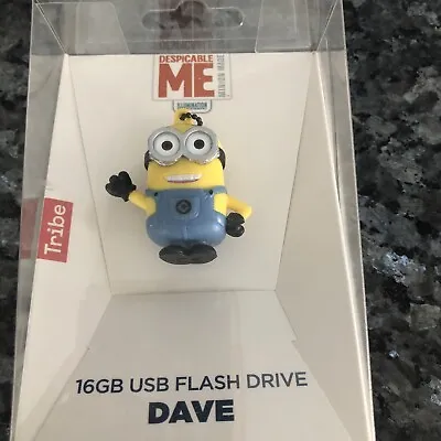 Minions - Despicable Me - Dave 16 GB USB Flash Drive Tribe Fast Shipping New! • $23