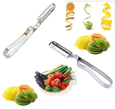 Stainless Steel Potato Peeler Fruit Vegetable Spud Speed Slicer French Cutter • £2.90