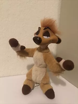 Disney Lion King POSABLE Timon Meerkat VTG Mattel 1994 Vinyl Plastic Face Plush • $18